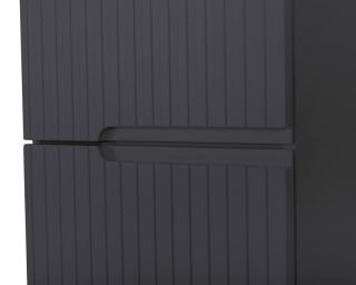 Шкаф подвесной Cezares с 2-мя распашными дверцами с доводчиками с 2-мя полками универсальный DUET-1500-2A-SC-GR-P